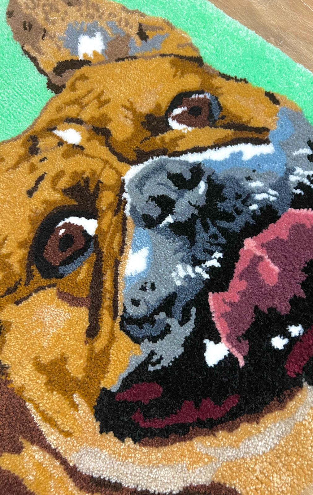 Limited edition french bulldog portrait tapestry
