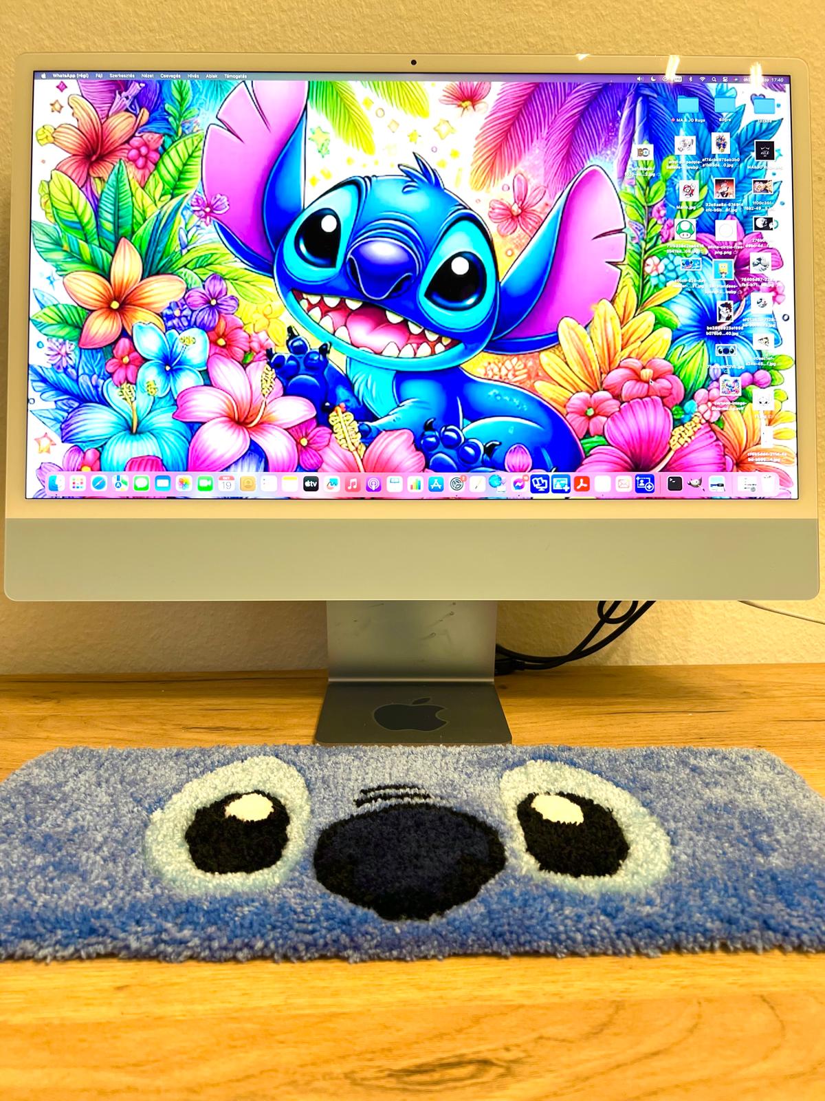 Stitch keyboard rug