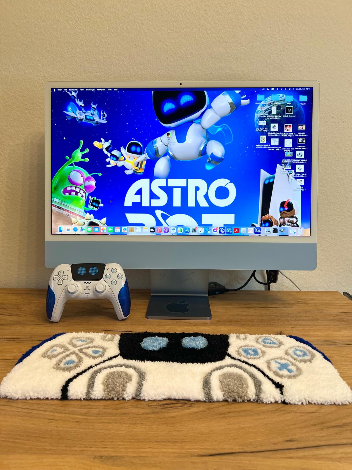 Playstation Astrobot keyboard rug