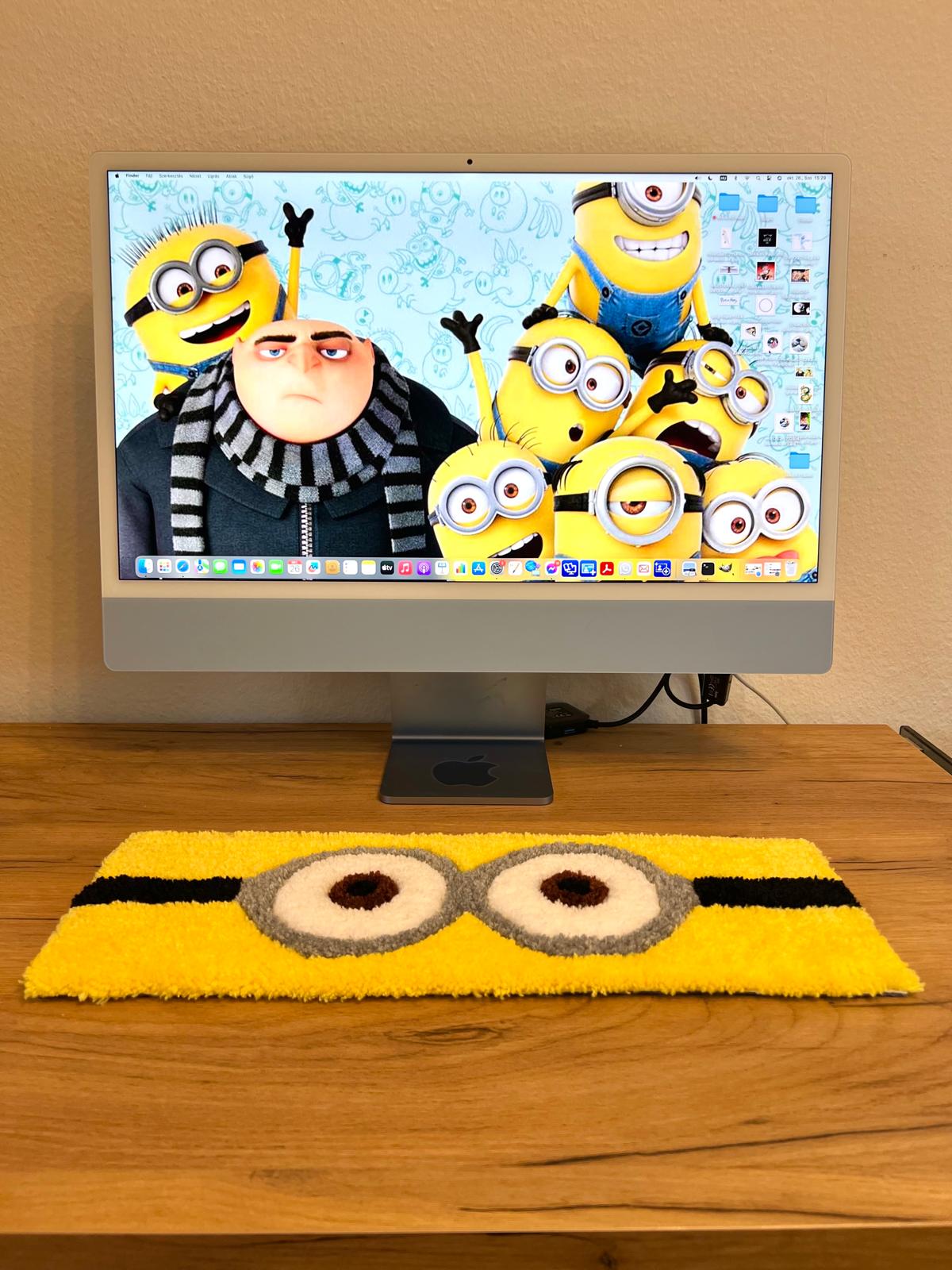 Minion keyboard rug