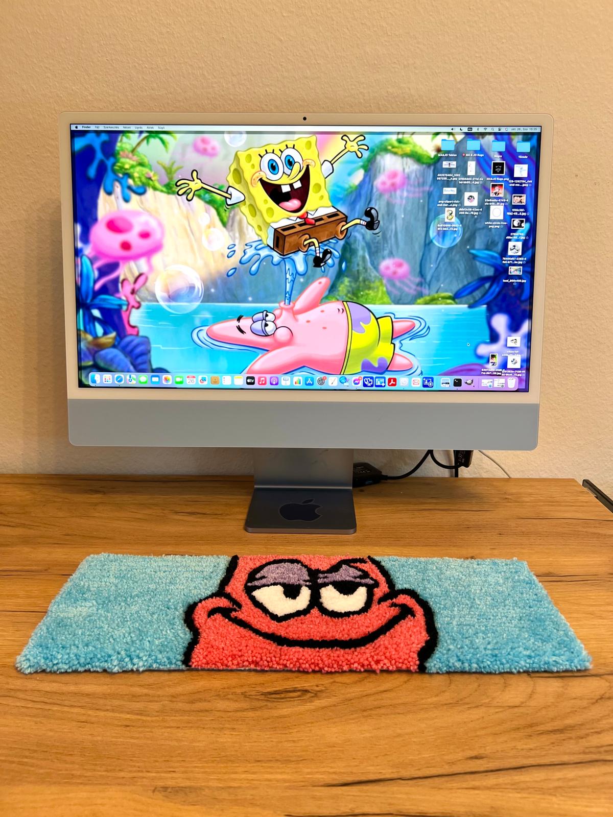 Spongebob-Patrick keyboard rug