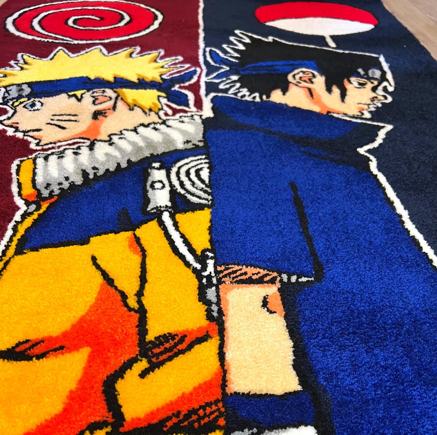 Naruto and Sasuke rug