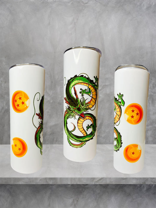 Dragon Ball Shenlong - Stainless Steel Tumbler with Metal Straw (600 ml)