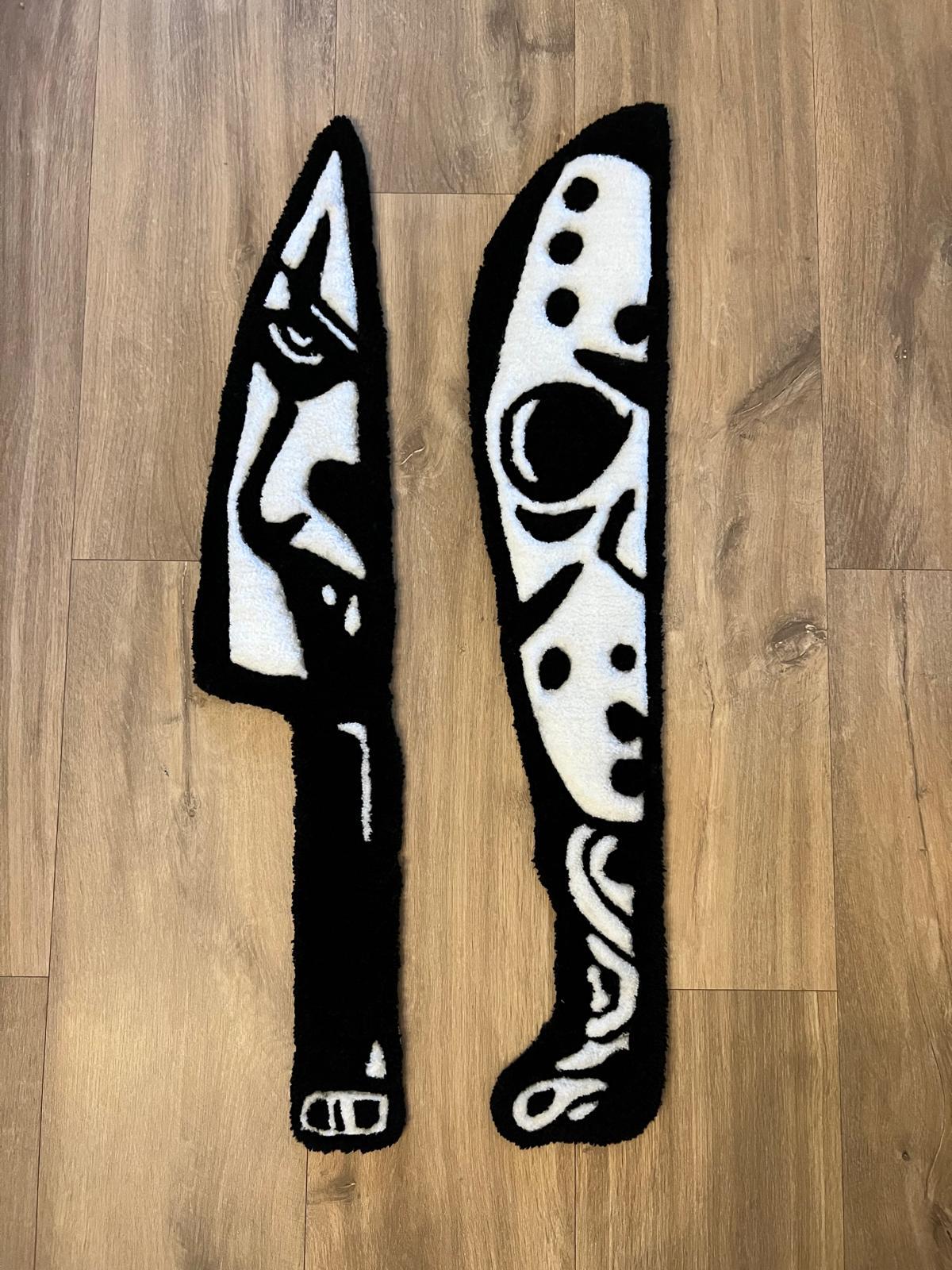 Halloween knife rugs