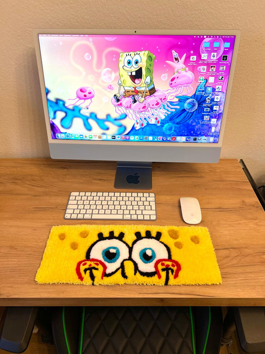 Spongebob keyboard rug