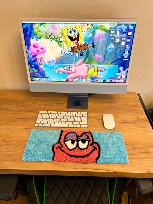 Spongebob-Patrick keyboard rug