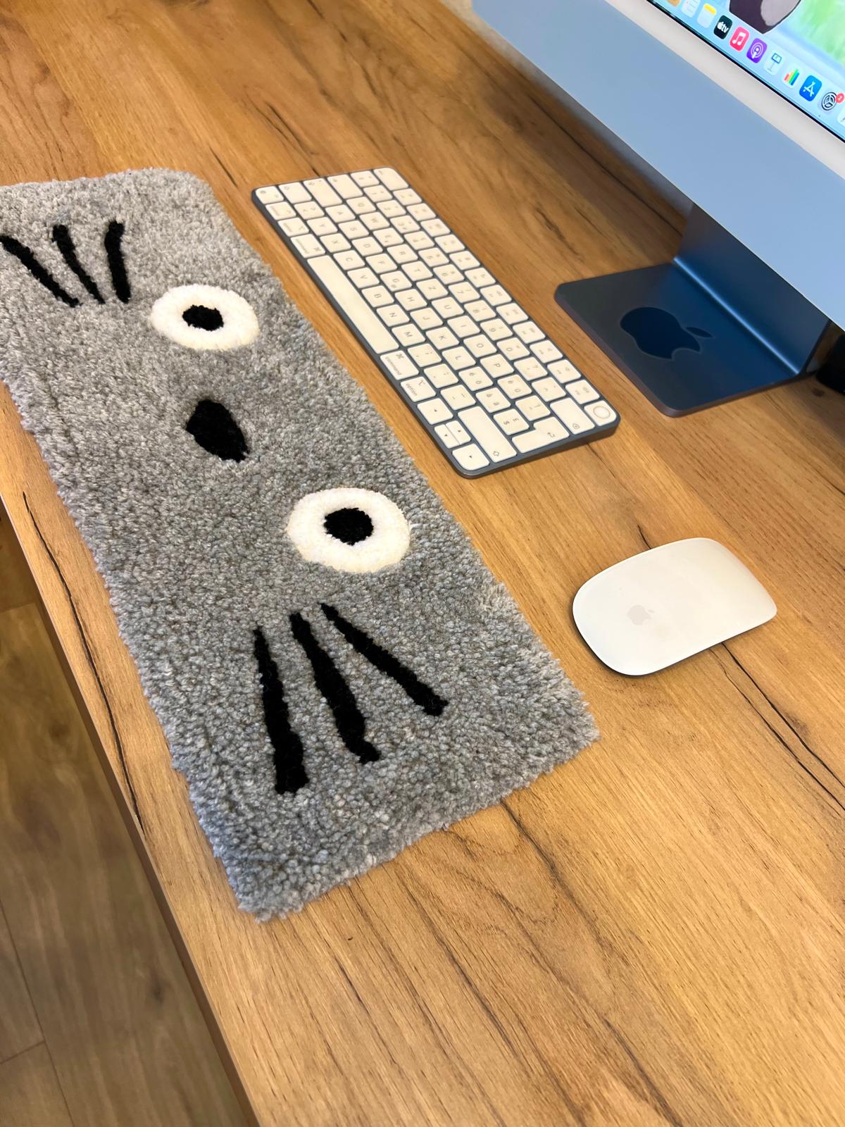 Totoro keyboard-rug