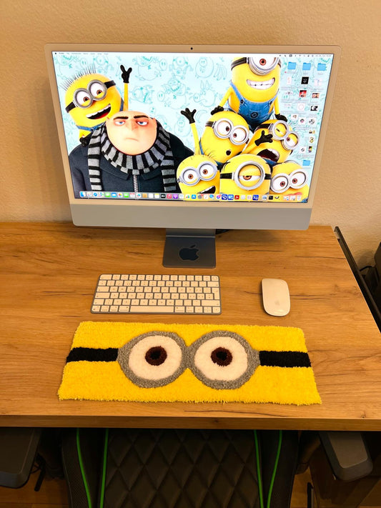 Minion keyboard rug