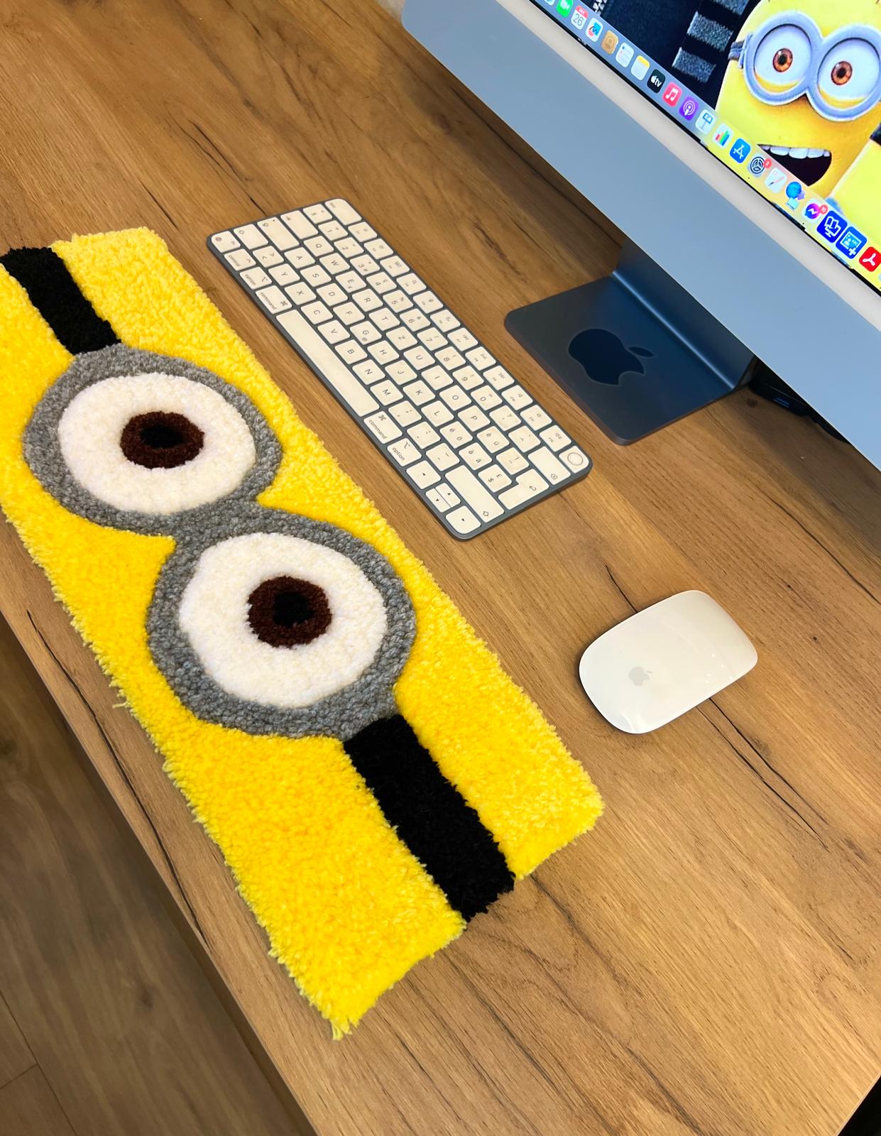 Minion keyboard rug