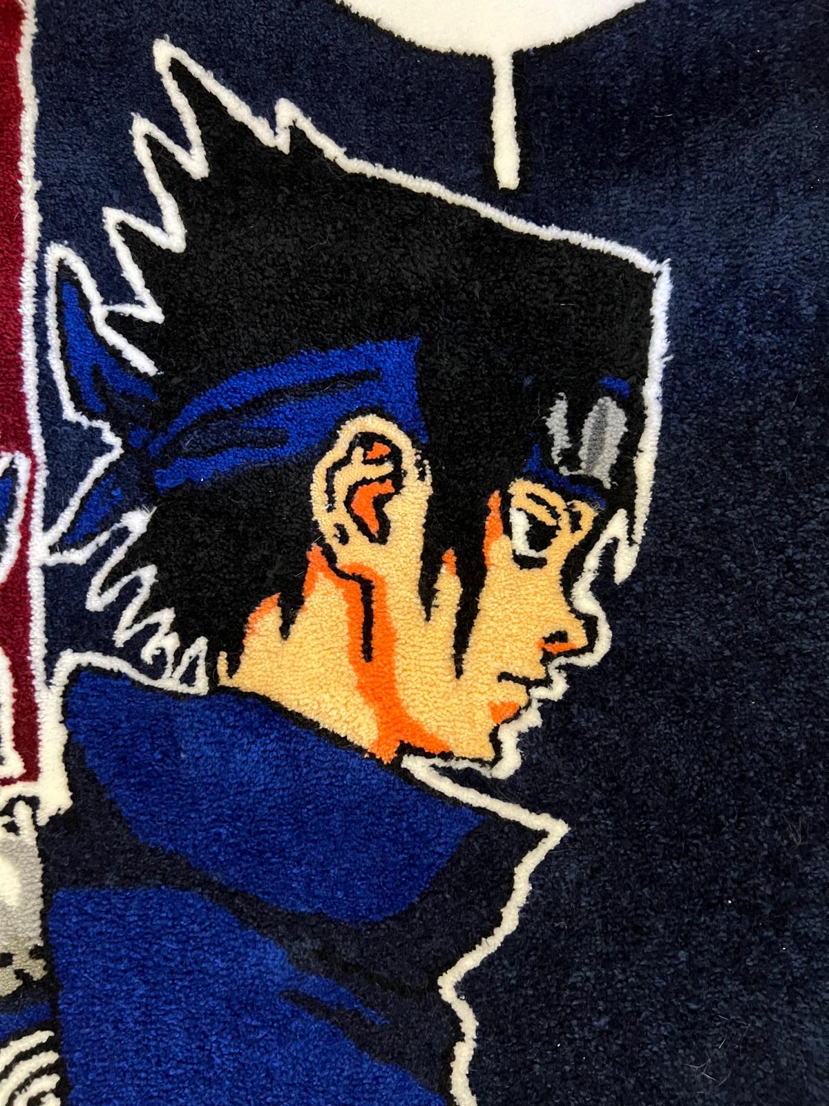 Naruto and Sasuke rug