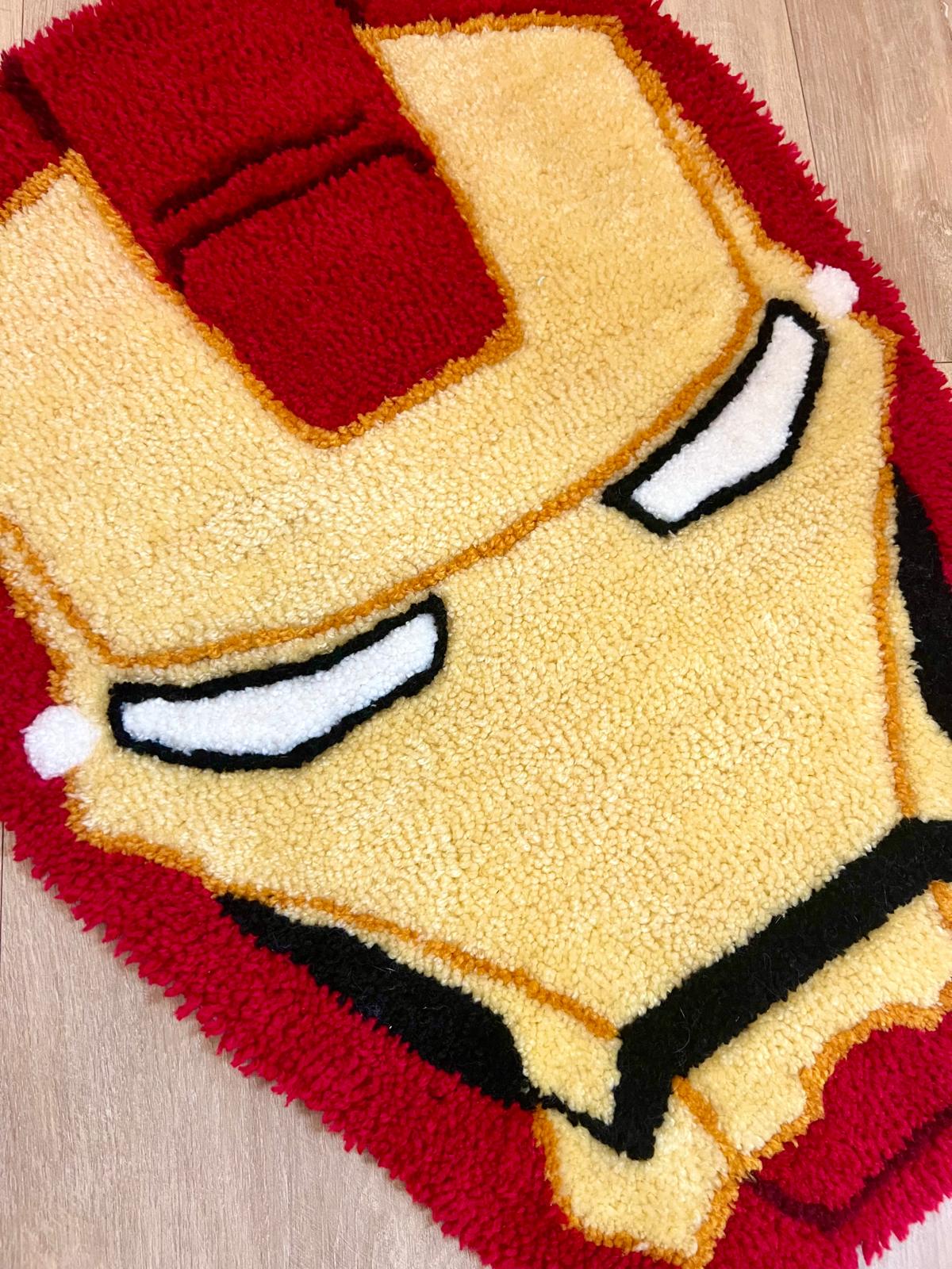 Iron Man mask rug