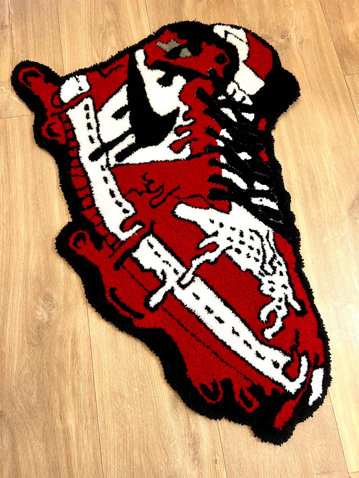 Nike shoes rug