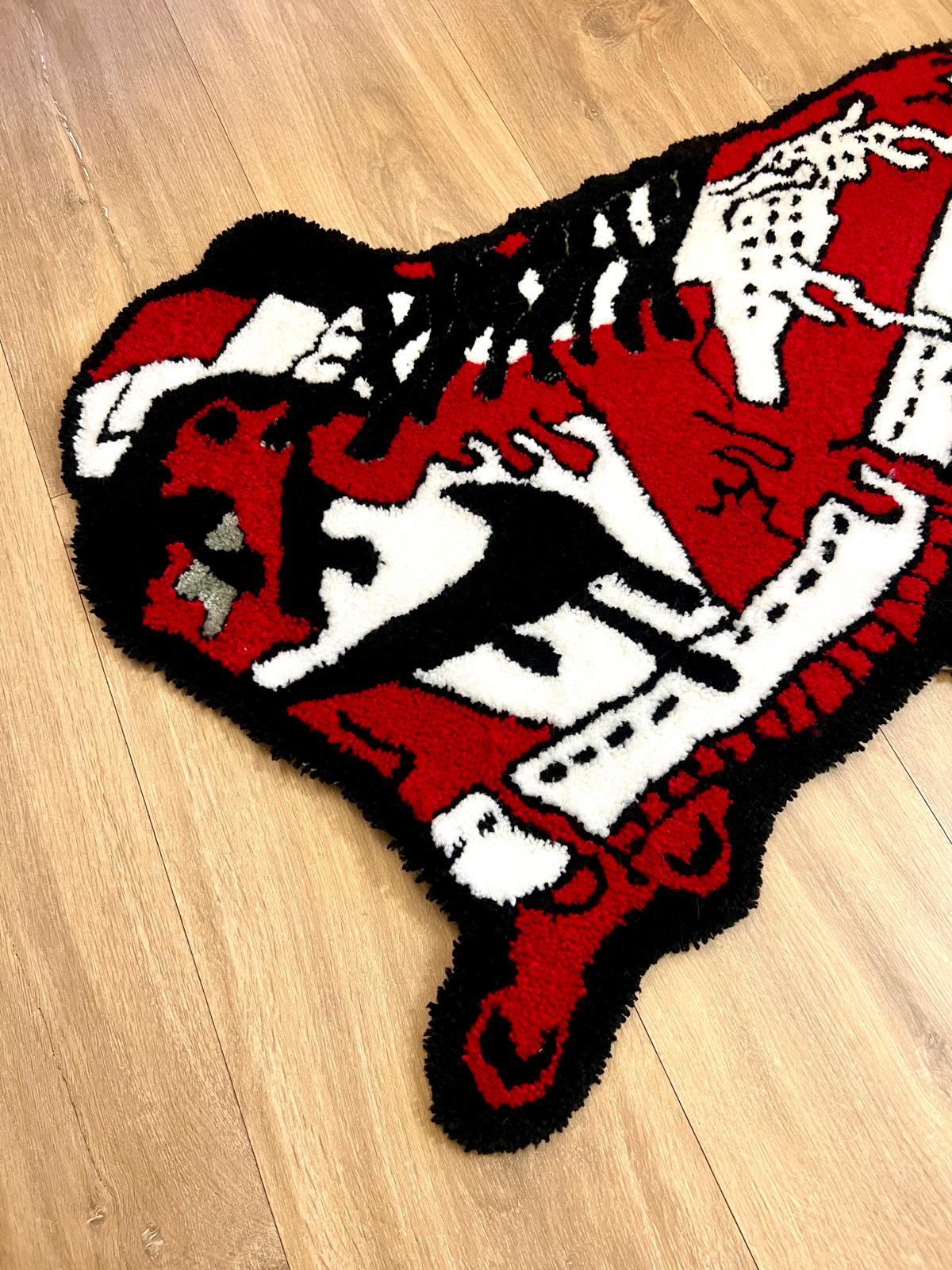 Nike shoes rug