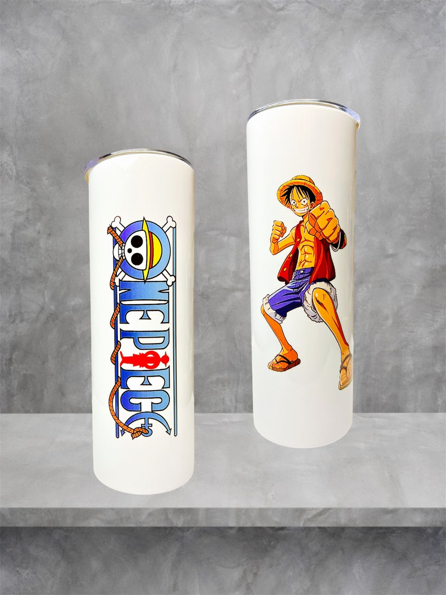 One Piece Luffy - Stainless Steel Tumbler with Metal Straw (600 ml)