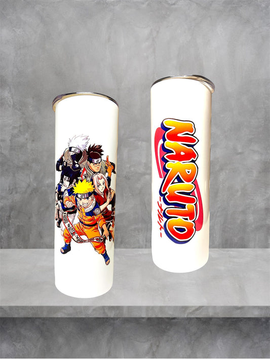 Naruto - Stainless Steel Tumbler with Metal Straw (600 ml)