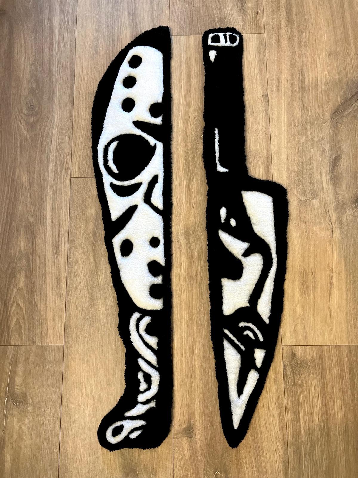 Halloween knife rugs